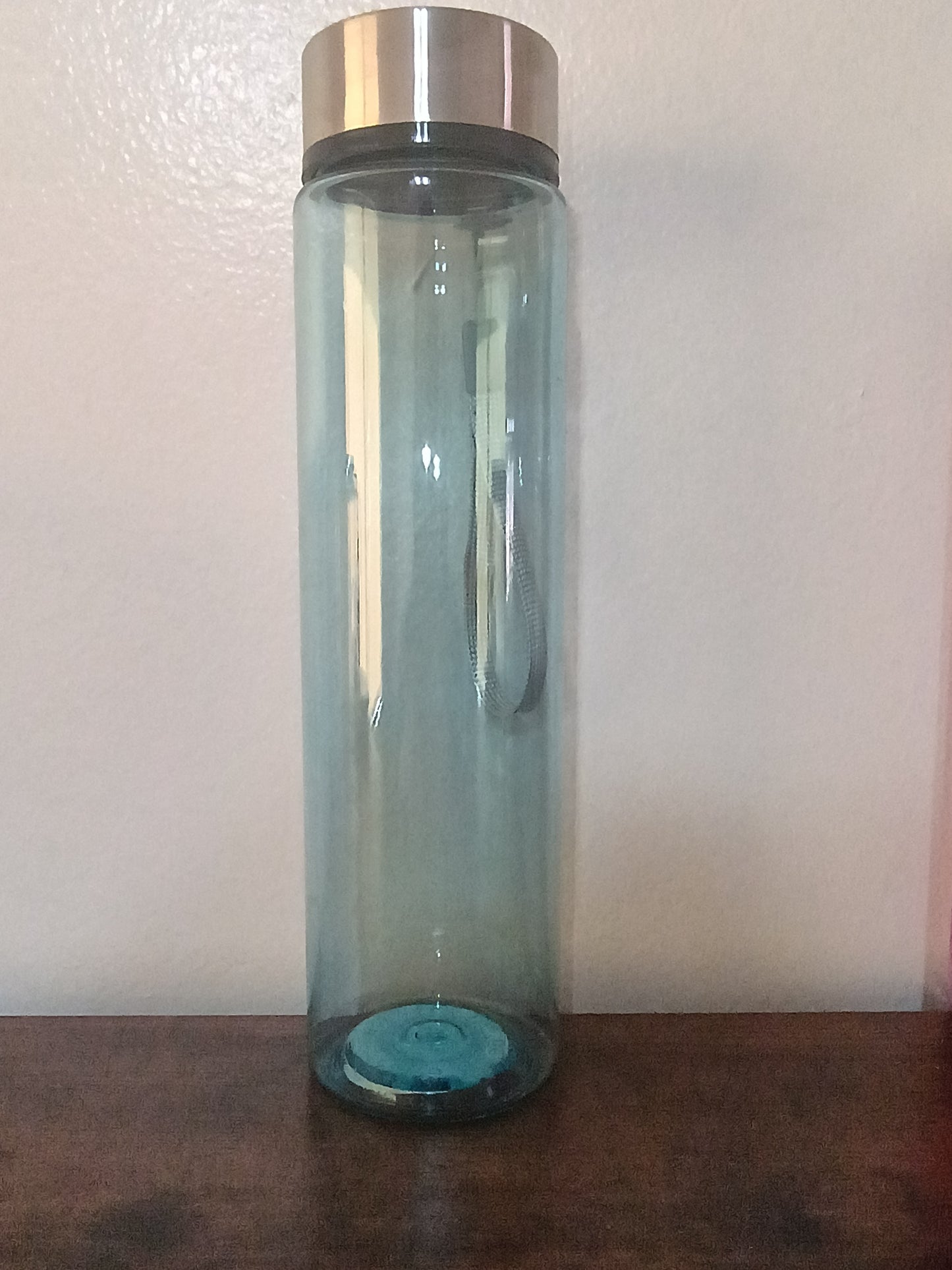 18 OZ BLUE PLASTIC WATER BOTTLE