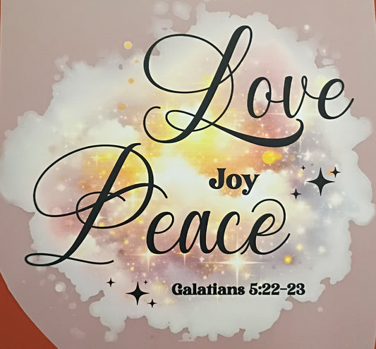 LOVE JOY PEACE GALATIANS 5:22-23