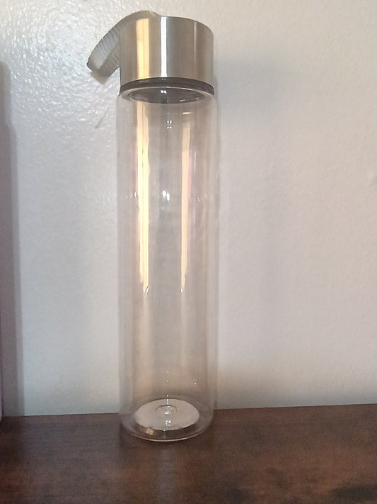 CLEAR 18 OZ PLASTIC WATER BOTTLE