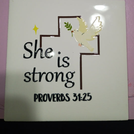 SHE IS STRONG PROVERBS 31.25